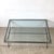 Sculptural Patinated Iron and Beveled Glass Coffee Table For Sale In Philadelphia - Image 6 of 14