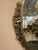 French Art Deco Oval Nickel Beveled Mirror For Sale In New York - Image 6 of 8