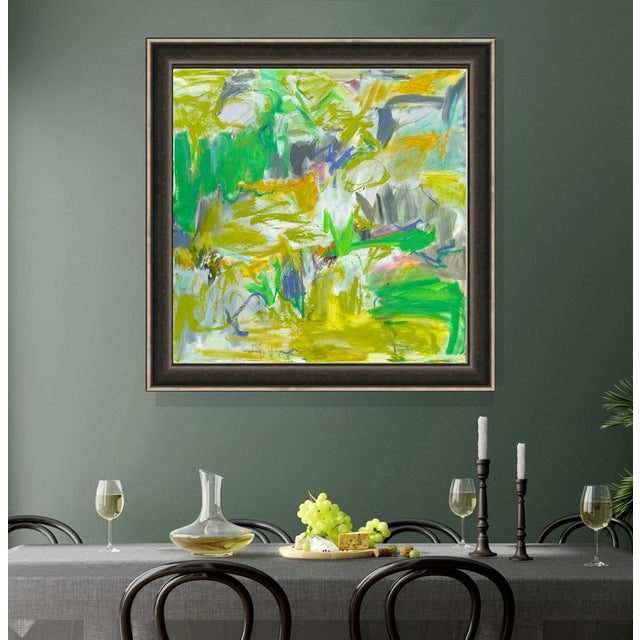 "Renewal" by Trixie Pitts Abstract Oil Painting on Linen Canvas For Sale - Image 11 of 12