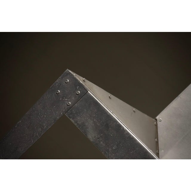 Mid-Century Modern Prototype Aluminum Side Chair, 1980s For Sale - Image 3 of 13