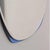 1970s Space Age Italian Cobalt Blue Mirror Curved Glass in the style of Cristal Art, 1970s For Sale - Image 5 of 7