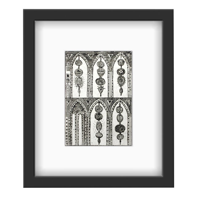 Małgorzata Jenta-Dmitruk, Castle Mysteries, Etching on Paper, 2014 For Sale