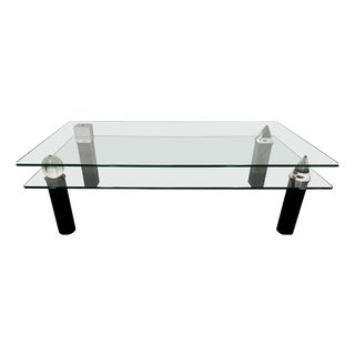 Two-Tiered Architecture Coffee Table by Lella and Massimo Vignelli, 1970s For Sale