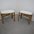 Pair of 1970s Italian Rattan and Bamboo Stools With White Boucle Upholstery For Sale - Image 9 of 9