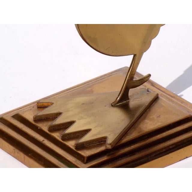 Argentiere Futurist Sculpture Gallo from Guido Galbiati, 1930s For Sale - Image 6 of 9