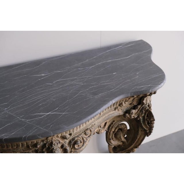 French Yates Haywood Cast Iron Console Table, Circa 1842 For Sale - Image 3 of 6