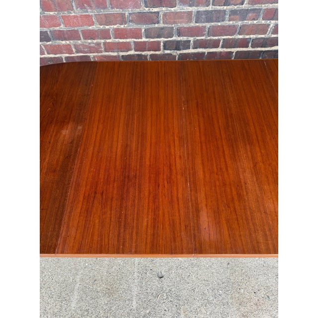 Cinnamon Skovmand & Andersen for Moreddi Danish Expanding Dining Table With Four Leaves 6 Chairs For Sale - Image 8 of 12