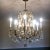 Swedish 1960s 10 Light Brass + Crystal Large Chandelier For Sale - Image 11 of 12