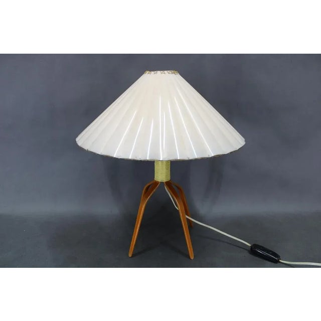 Wooden Table Lamp, Former Czechoslovakia, 1960s For Sale - Image 3 of 16