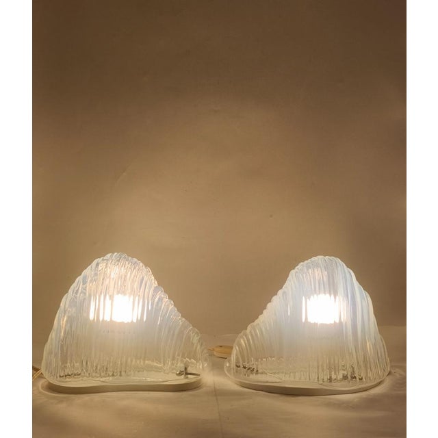 LT301 Iceberg Table Lamps from Mazzega, Italy, 1970s, Set of 2 For Sale - Image 10 of 12