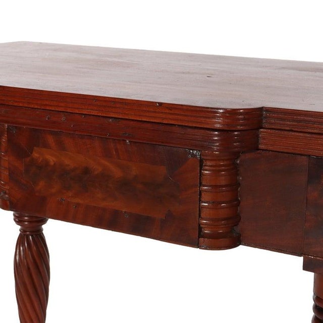 Brown Antique Sheraton Mahogany Card Table C1830 For Sale - Image 8 of 18