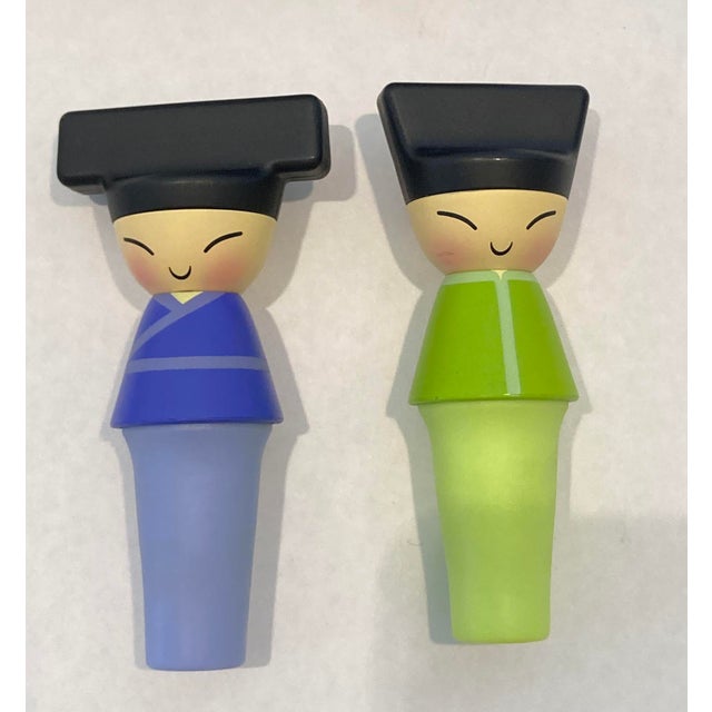 ALESSI アレッシィ & Queen Chin ボトルストッパー A Di Alessi King and Queen Chin Set of 2 Bottle Stops in