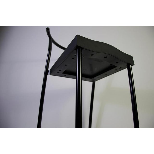 Black Barstools by Philippe Starck for Kartell, Italy, 1980s, Set of 3 For Sale - Image 9 of 10