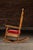 Antique Wooden Rocking Chair With Red Cushion For Sale In Chicago - Image 6 of 10