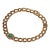 Gia Certified Natural 6.91Cts Colombian Emerald & Diamond 14k Italian Gold Statement Necklace For Sale