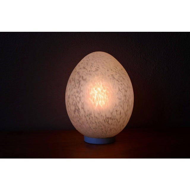 Italian Table Lamp in Speckled Blown Glass, 1970s For Sale - Image 9 of 9