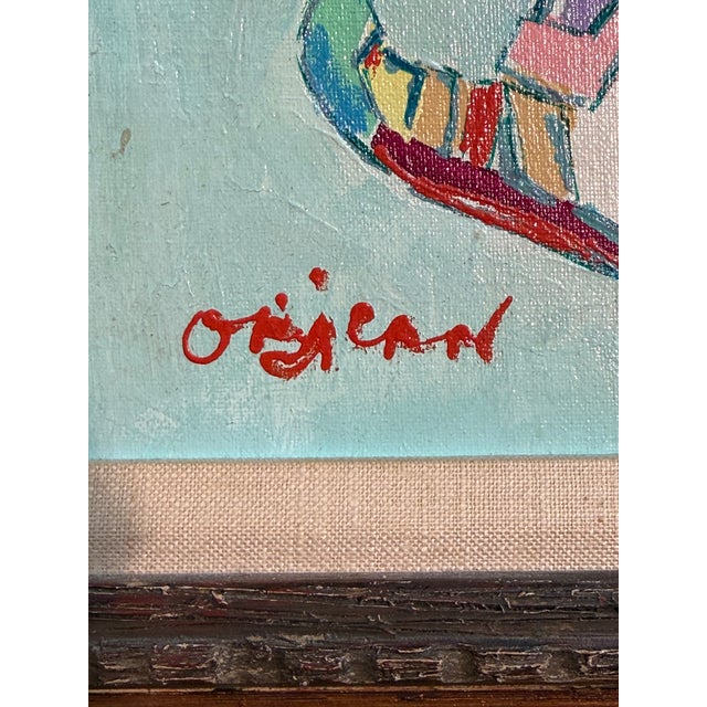 The Walking Shop Painting by Jovan Obican, Croatia 1970 For Sale - Image 10 of 15