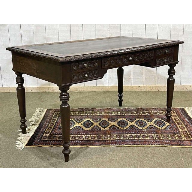 Early 20th Century Breton Chestnut Desk For Sale - Image 15 of 17