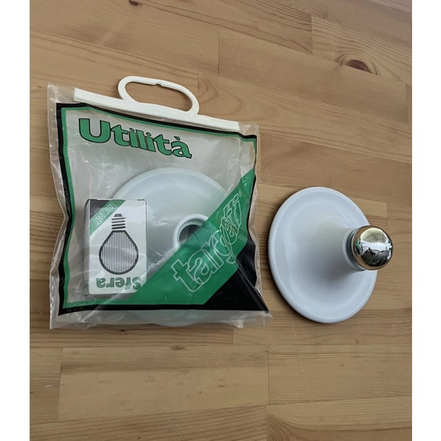 Postmodern Vintage Italian White Wall Sconces by Targetti Sankey, 1980s, Set of 4 For Sale - Image 3 of 10