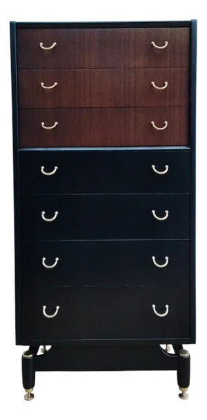 Mid-Century Librenza Tallboy Chest of Drawers by E Gomme for G-Plan, 1950