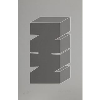 Chryssa, "Times Square Fragment #5", Abstract Screenprint For Sale