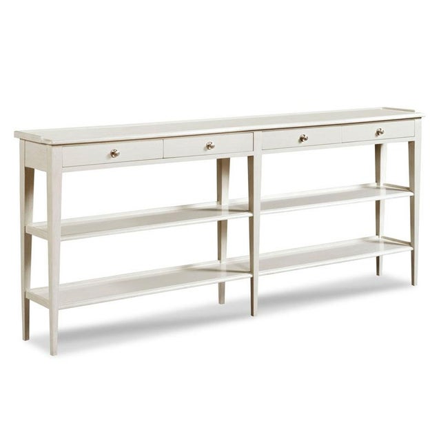 Transitional Captiva Hall Console in Off-White For Sale - Image 3 of 3