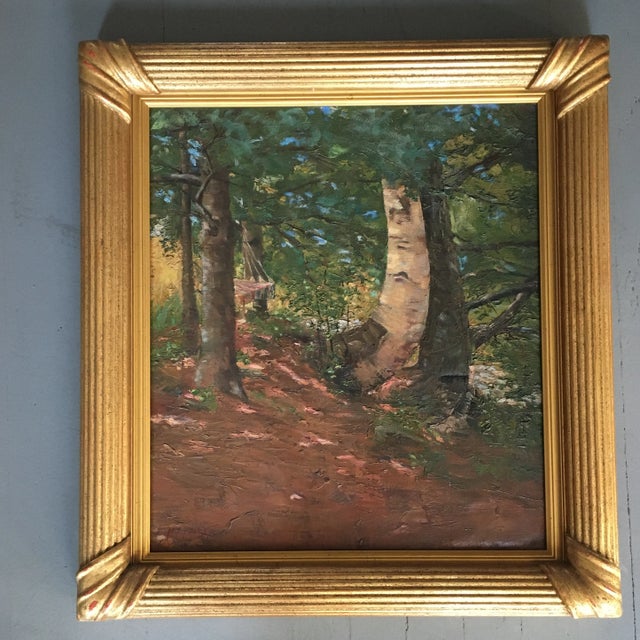 Hammock Between the Trees, by Listed Artist M. E. Evans For Sale - Image 13 of 13