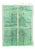 Moroccan Mrirt Green Rug, 2010s For Sale