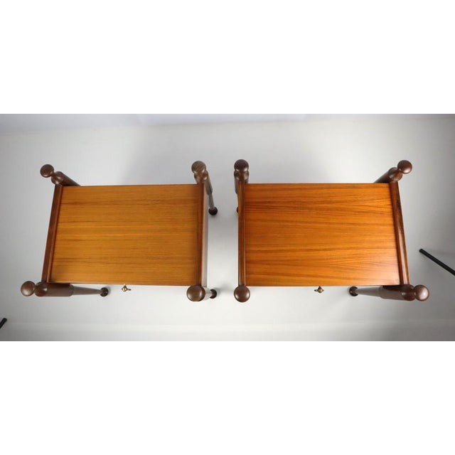 Scandinavian Bedside Tables, 1970s, Set of 2 For Sale - Image 11 of 12