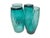 Teal Vintage Cocktail Glasses by Sarnecki for Krosno Glassworks, Poland, 1970s, Set of 4 For Sale - Image 8 of 13