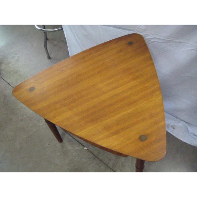 Vintage MidCentury Buch Guitar Pick Side Table Signed Chairish