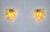 Vintage Italian Murano Wall Lights with 10 Amber Trasparent Glasses, 1990s, Set of 2 For Sale - Image 15 of 18