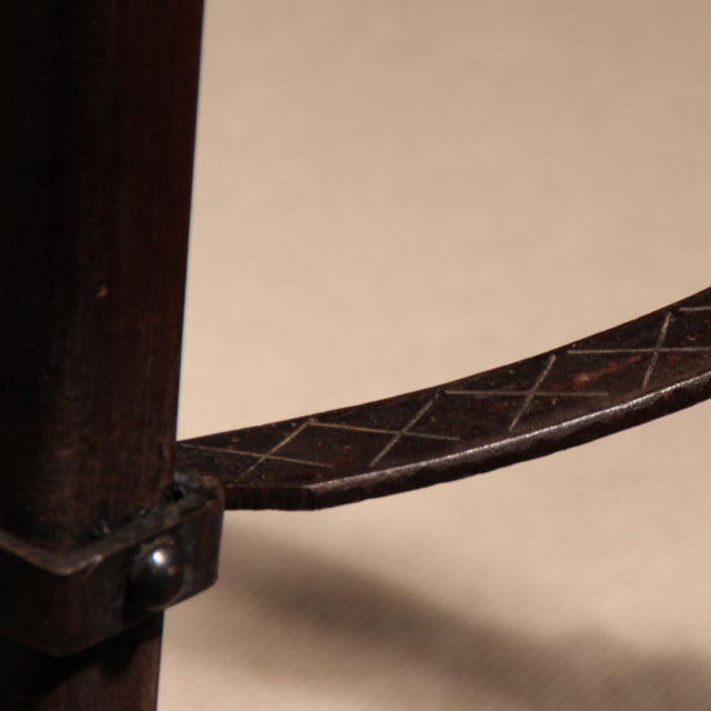 Black Brutalist Wood Marbella Bar Stools, Spain, 1970s For Sale - Image 8 of 11