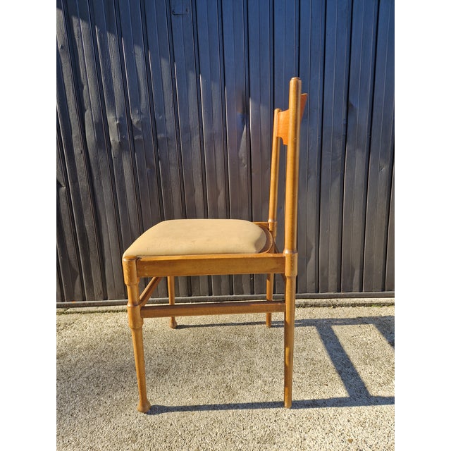 Vintage Beech Chairs, 1960s, Set of 5 For Sale - Image 11 of 14
