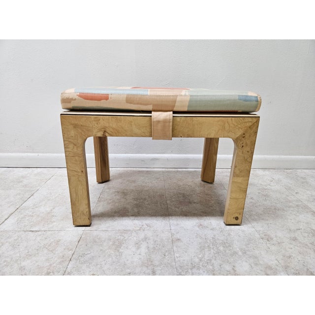 1980s 1980s Mid Century Henredon Scene Two Burlwood Side Table For Sale - Image 5 of 12