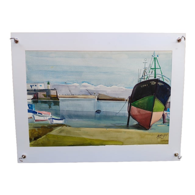 Michel Roubille, L'Île d'Yeu, 1981, Watercolor For Sale