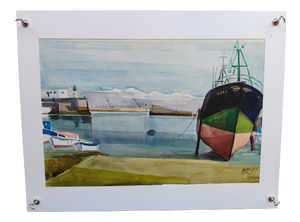 Michel Roubille, L'Île d'Yeu, 1981, Watercolor