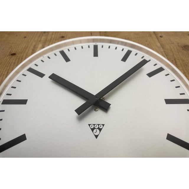 Vintage Office Wall Clock from Pragotron, 1980s For Sale - Image 10 of 17