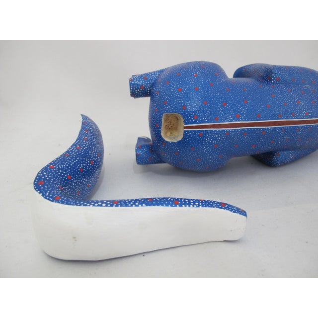 Oaxacan Alebrije Squirrel Wood Carving Mexico Folk Art Figure Sculpture For Sale - Image 12 of 12