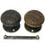Bronze 1890s American Bronze Door Knobs With Rosettes - A Pair For Sale - Image 8 of 9