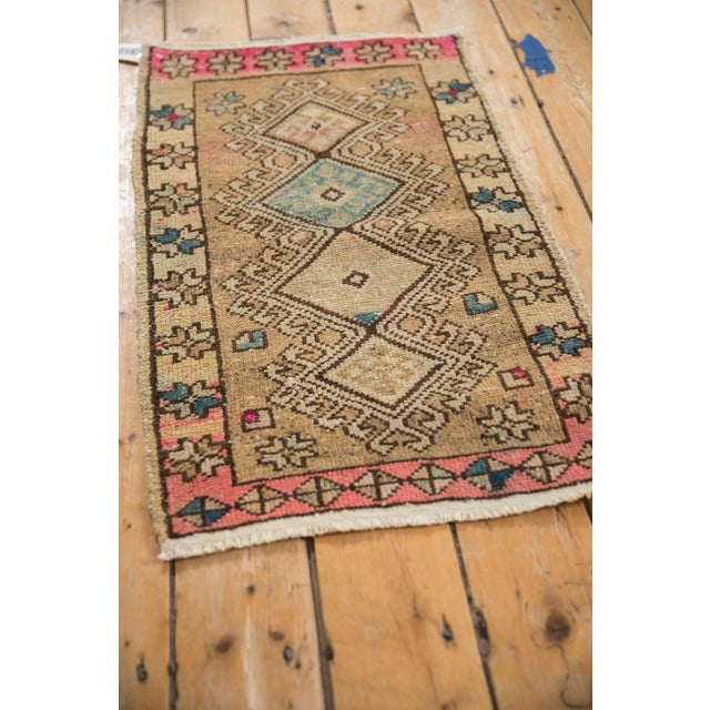 Old New House Vintage Distressed Oushak Rug Mat - 1'9" x 3' For Sale - Image 4 of 8