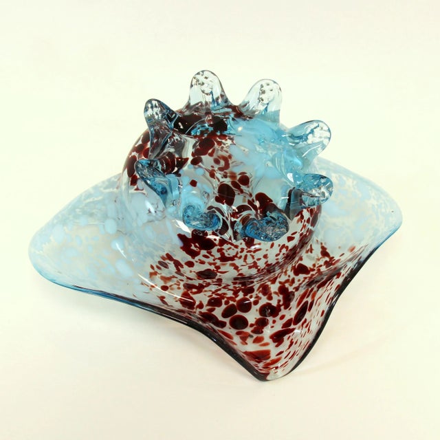 Glass Art Nouveau Crystal Bowl by Ernest Baptiste Léveillé For Sale - Image 7 of 9