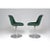 Robin Day Swivel Chairs in Green Upholstery and Aluminum, 1960s For Sale - Image 11 of 11