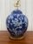 Ceramic Asian Blue Ralph Lauren table Lamp For Sale - Image 7 of 12