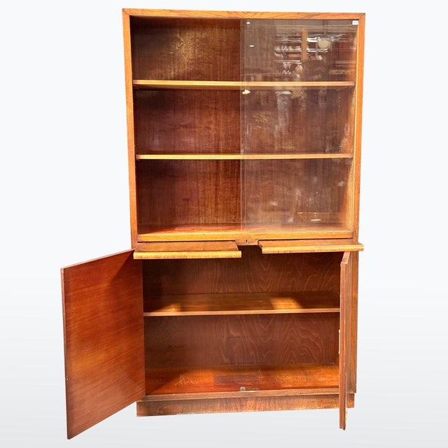 Art Deco Bookcase from Bohemia, 1930s For Sale - Image 4 of 8