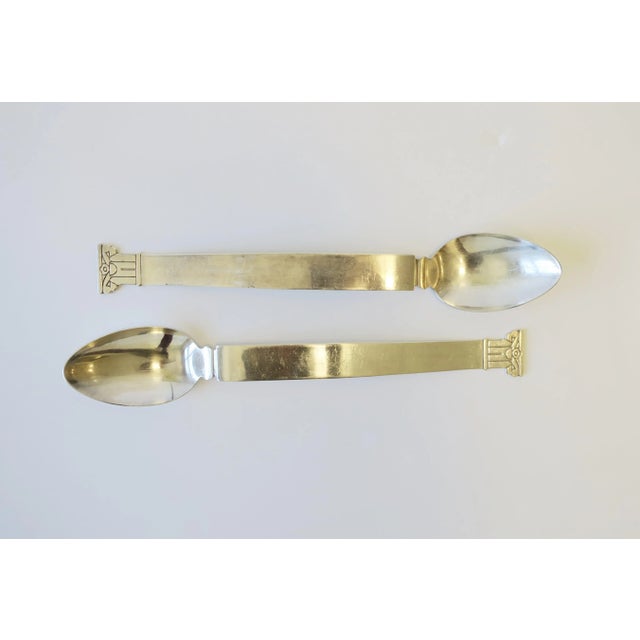 Robert Venturi Postmodern Serving Spoons Neoclassical Column Design Swid Powell, Pair For Sale In New York - Image 6 of 11