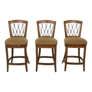 Set of 3 Swivel Seat Bar or Counter Chairs