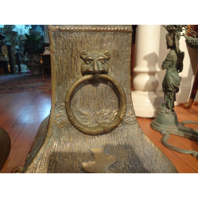 Pair of James Mont Asian Modern Brass Lamps For Sale - Image 10 of 14