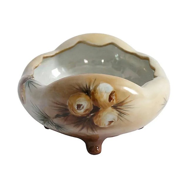 Farmhouse Austrian Pine Cone Lustre Bowl For Sale - Image 3 of 7