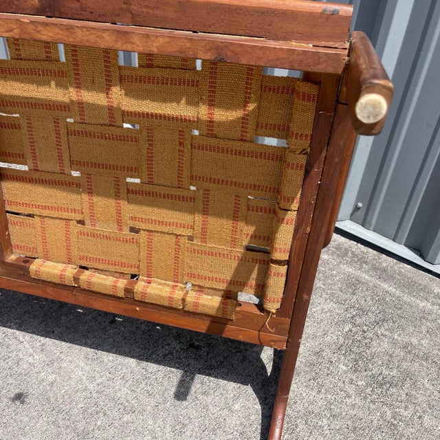 Adrian Pearsall (Attr.) Model 1209 Sculptural Wood 3 Seat Sofa for Restoration For Sale - Image 12 of 12